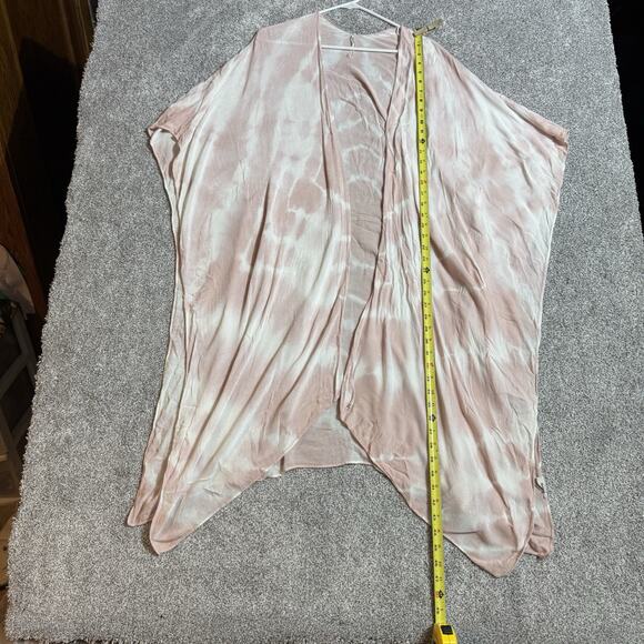 Boho Kimono Duster Shibori Tie Dye Womens One Size Flowy Romantic Chic Ethereal - Picture 3 of 5